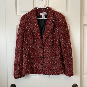 Sag Harbor Tweed Blazer with Classic Tailoring